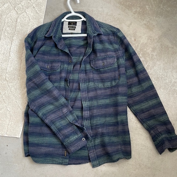 Quicksilver thick flannel shirt mens medium - Picture 1 of 1